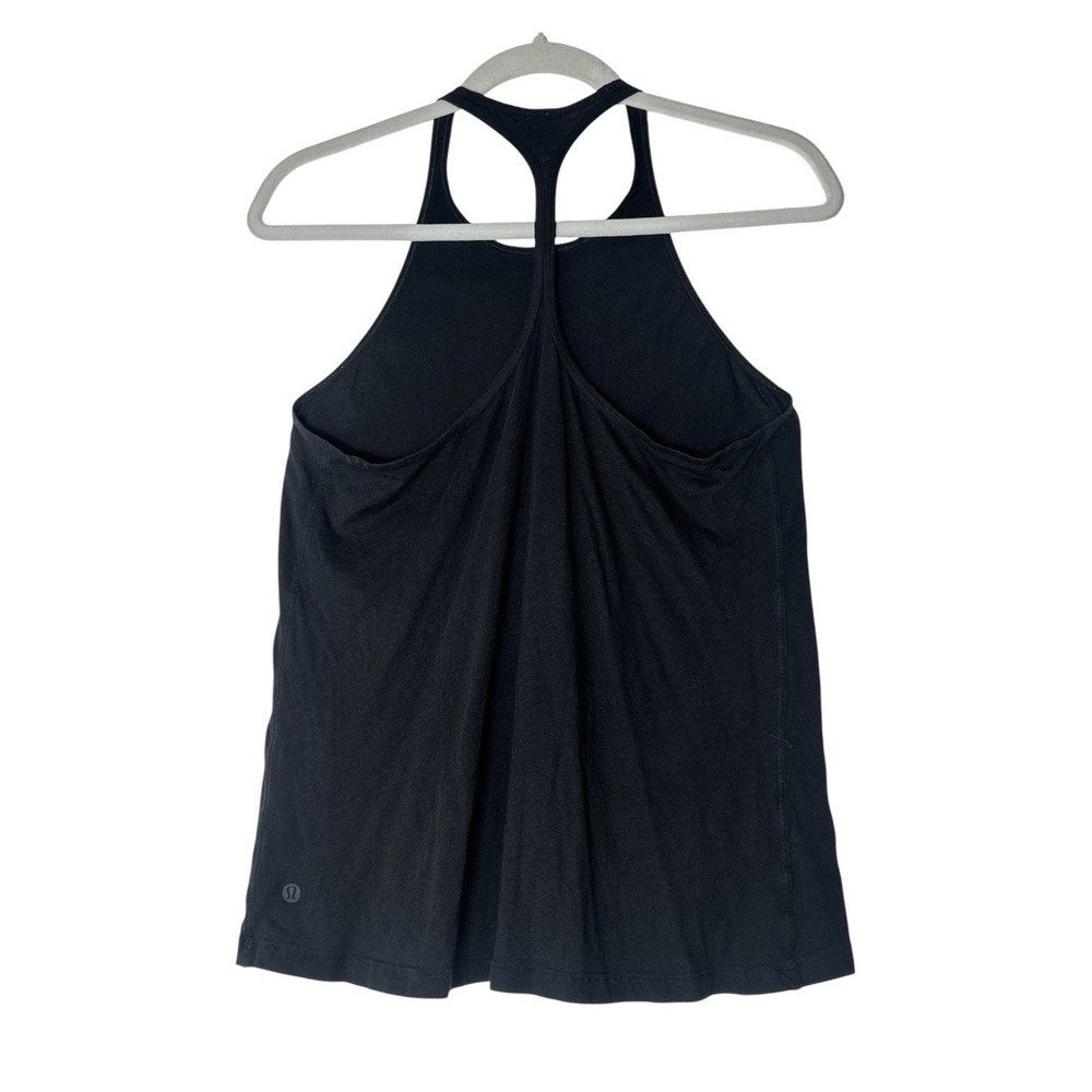 Lululemon Tank Top Women Size 8 Black Racerback Pullover Activewear Atheisure